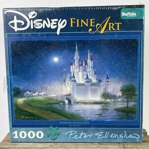 Disney Fine Art Puzzle 1000 Pc Cinderella Castle Sealed Peter Ellenshaw Buffalo